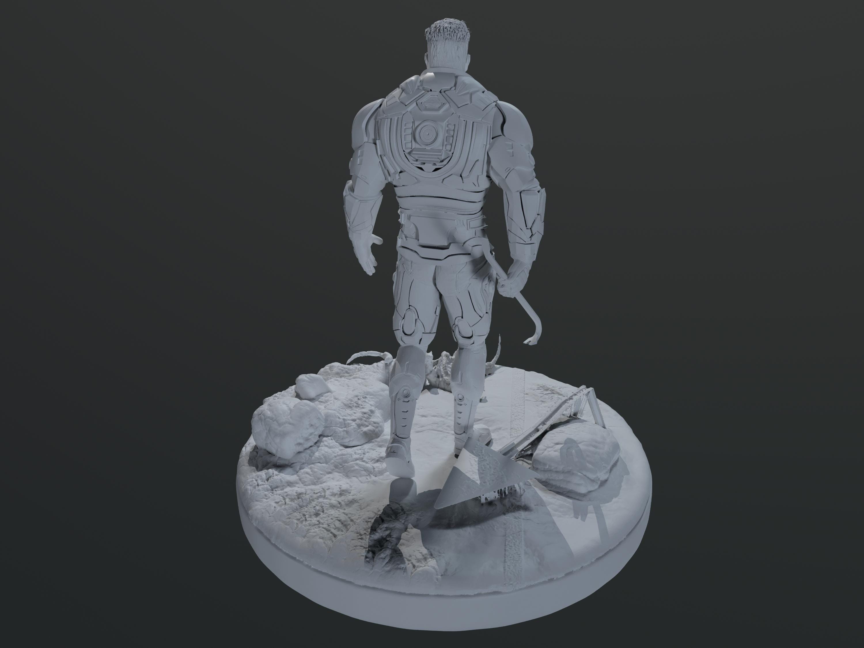 Sci-fi HEV Suit Character STL File – Futuristic Armor 3D Print Model ...