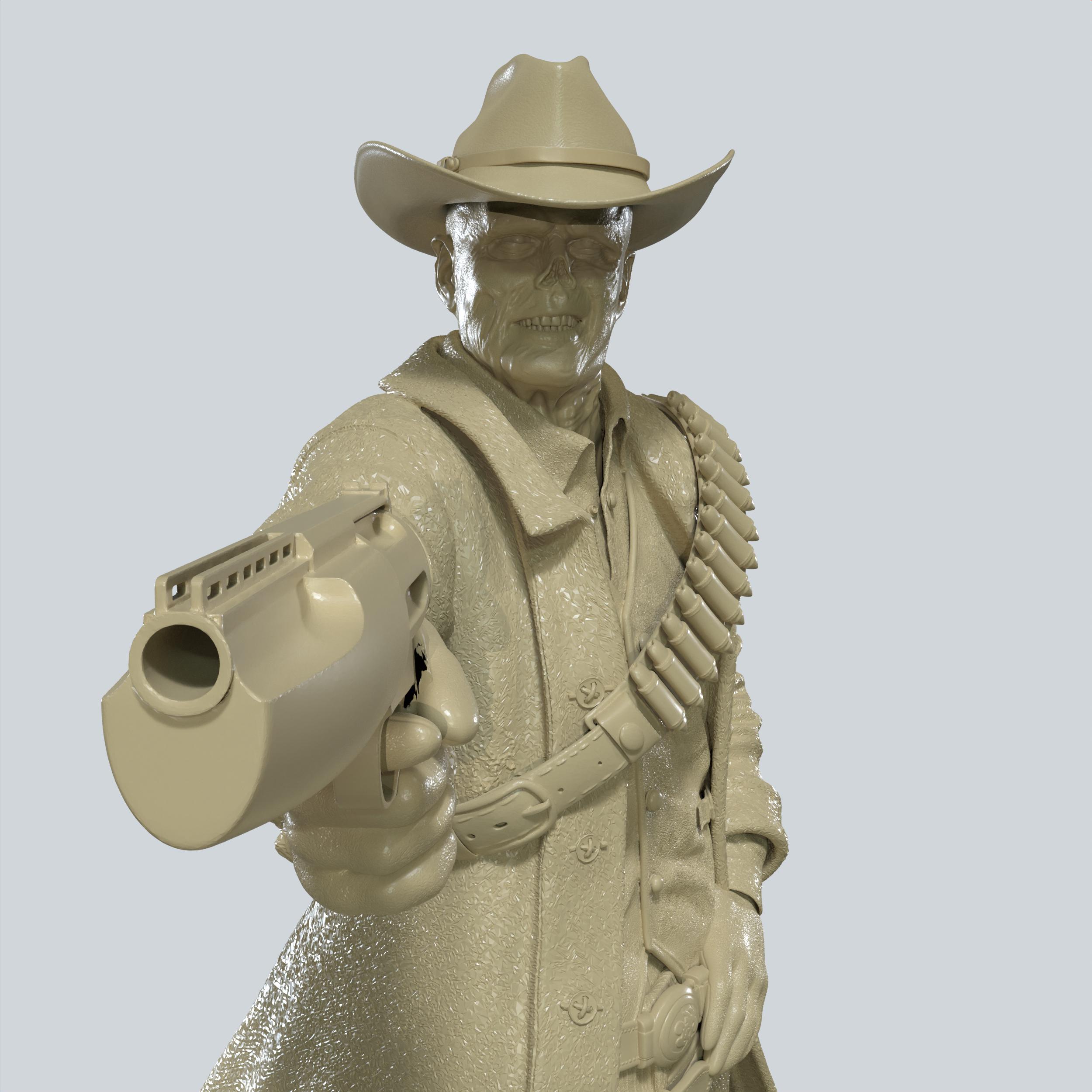 Post-apocalyptic Gunslinger STL File – Western Cowboy Survivor 3D Print ...