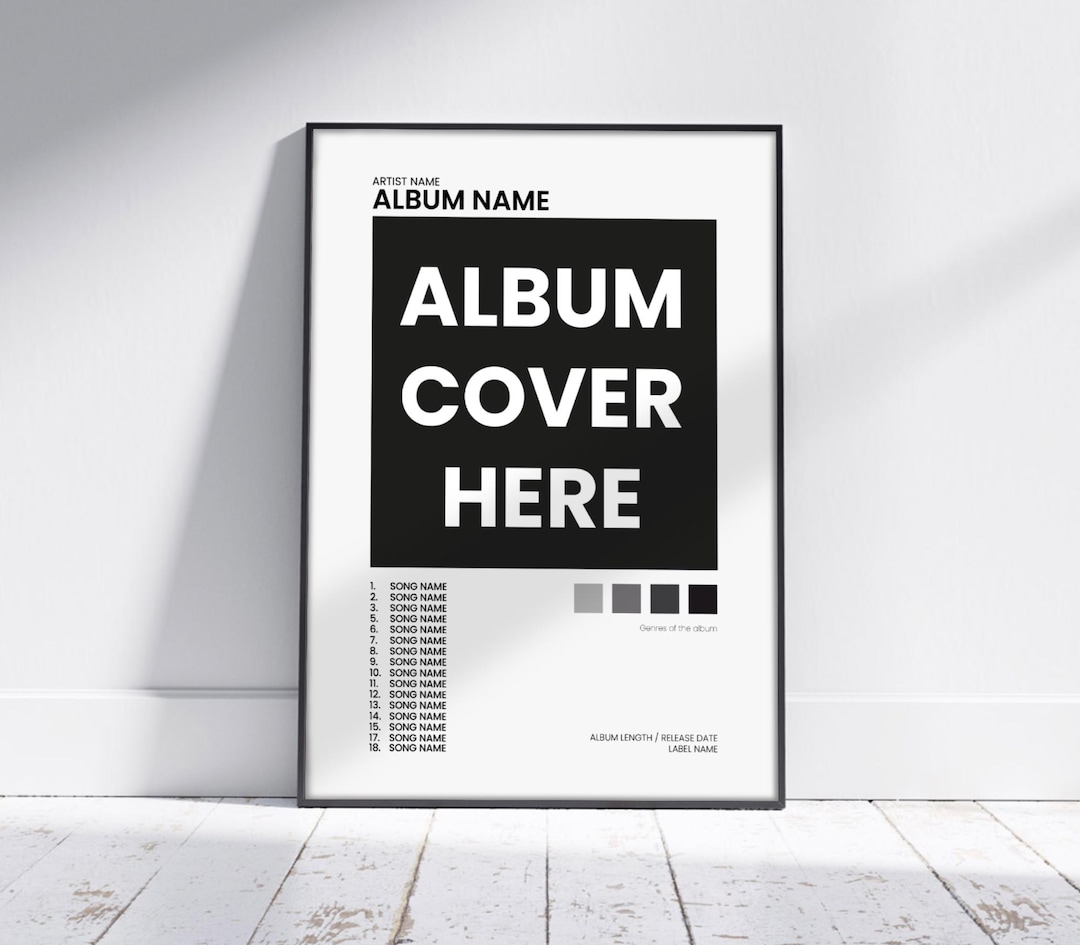 CUSTOM ALBUM COVER | Selfmade Poster | Music Album Cover | Wall ...