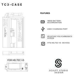 TC3 - Heltec V3 Meshtastic Case