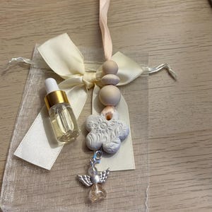 Car Diffuser with Essential Oil / New Driver Gift / Guardian Angel Charm / Bereavement Comfort Gift UK