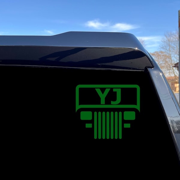 Jeep YJ Grill Sticker