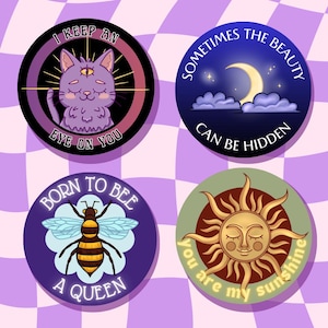 Sticker Holographique - Messages Positifs & Designs Mignons