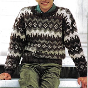 Maglione Soul Star Uomo - Grigio, Girocollo, Trecce E Coste, Misto Acrilico - copertina