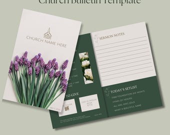 Boletín de primavera simple / Plantilla editable de Canva