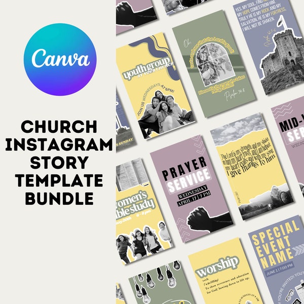 Church Instagram Story Template Bundle