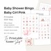 Baby Shower Bingo, Baby Shower Games, Girl Baby Shower Games ...
