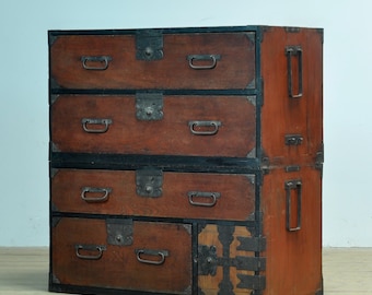 Japanese Tansu chest of drawers, circa 1870