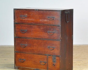 Commode japonaise Tansu, vers 1890