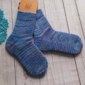 Hand Knitted  Wool Socks,Warm Knit Socks,Womens Knit Socks,Handmade Wool Socks,Gift for Mom,Gift for Her