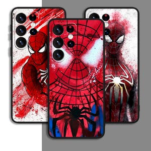 Superhero Spider Man Art Phone Case für Samsung A54 A53 S21 S23 S24 FE Hinweis Ultra Galaxy / Für iPhone 11 12 13 14 15 XS XR Plus Pro Max