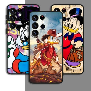 Donald Duck Cartoon Funny Art Phone Case For Samsung A54 A53 S21 S23 S24 FE Ultra Galaxy / For iPhone 7 8 11 12 13 14 15 XS XR Plus Pro Max
