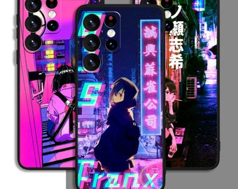 Anime Manga Japanese Girl Art Phone Case For Samsung A54 A53 S21 S23 S24 FE Note Ultra Galaxy / For iPhone 11 12 13 14 15 XS XR Plus Pro Max