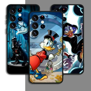 Donald Duck Cartoon Funny Art Phone Case For Samsung A54 A53 S21 S23 S24 FE Ultra Galaxy / For iPhone 7 8 11 12 13 14 15 XS XR Plus Pro Max
