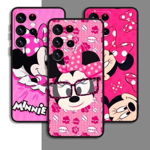 Custodia per telefono con motivo Mickey Minnie e cartoni animati, divertente, per Samsung A54 A53 A16 S23 S24 S25 FE Ultra Galaxy / per iPhone 13 14 15 16 XS XR Plus Pro Max