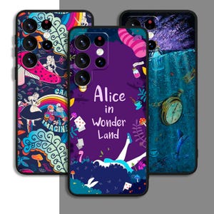 Etui na telefon z motywem kreskówki Alicja w Krainie Czarów do Samsung A54 A53 S21 S23 S24 FE Ultra Galaxy / do iPhone'a 8 11 12 13 14 15 XS XR Plus Pro Max
