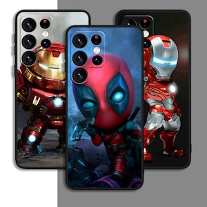 Superhero Avengers Phone Case For Samsung A54 A53 S21 S23 S24 FE Note Ultra Galaxy / For iPhone 11 12 13 14 15 XS XR Plus Pro Max