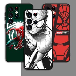 Superhero Spider Man Art Phone Case für Samsung A54 A53 S21 S23 S24 FE Hinweis Ultra Galaxy / Für iPhone 11 12 13 14 15 XS XR Plus Pro Max