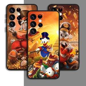 Donald Duck Cartoon Funny Art Phone Case For Samsung A54 A53 S21 S23 S24 FE Ultra Galaxy / For iPhone 7 8 11 12 13 14 15 XS XR Plus Pro Max