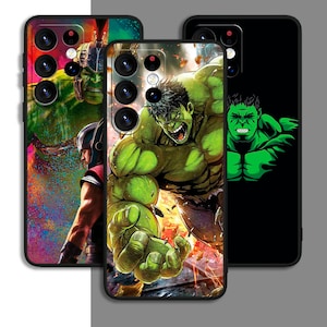 Superhero Avengers Hulk Art Phone Case For Samsung A54 A53 S21 S23 S24 FE Note Ultra Galaxy / For iPhone 11 12 13 14 15 XS XR Plus Pro Max