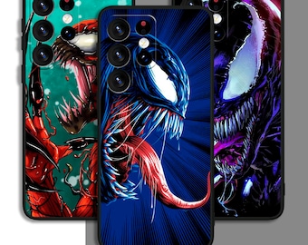 Cool Superhero Venom Art Phone Case For Samsung A54 A53 S21 S23 S24 FE Note Ultra Galaxy / For iPhone 11 12 13 14 15 XS XR Plus Pro Max
