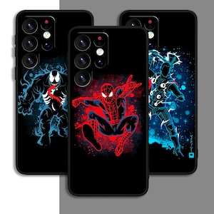 Superhero Avengers Comics Art Phone Case For Samsung A54 A53 S21 S23 S24 FE Note Ultra Galaxy / For iPhone 11 12 13 14 15 XS XR Plus Pro Max