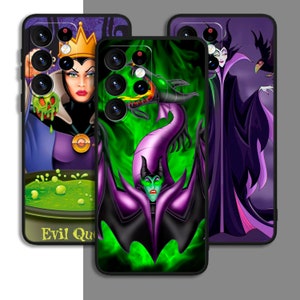Dessin animé méchante reine art drôle téléphone étui pour samsung A54 A53 S21 S23 S24 FE Ultra Galaxy/pour iPhone 8 11 12 13 14 15 XS XR Plus Pro Max