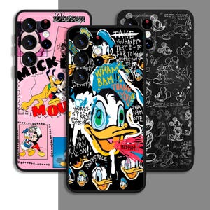 Custodia per telefono con motivo Topolino e Minnie, per Samsung A54 A53 S21 S23 S24 FE Ultra Galaxy / per iPhone 7 8 11 12 13 14 15 XS XR Plus Pro Max