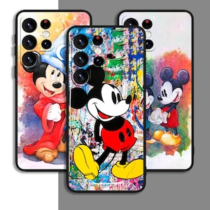 Custodia per telefono con motivo a cartoni animati Mickey Minnie per Samsung A54 A53 S21 S23 S24 FE Ultra Galaxy / per iPhone 7 8 11 12 13 14 15 XS XR Plus Pro Max