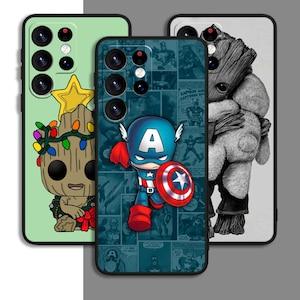 Superhero Avengers Phone Case For Samsung A54 A53 S21 S23 S24 FE Note Ultra Galaxy / For iPhone 11 12 13 14 15 XS XR Plus Pro Max