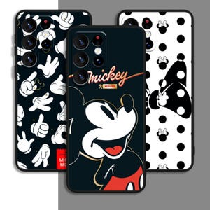 Custodia per telefono con motivo Mickey Minnie e cartoni animati, divertente, per Samsung A54 A53 A16 S23 S24 S25 FE Ultra Galaxy / per iPhone 13 14 15 16 XS XR Plus Pro Max