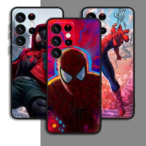 Superhero Spider Man Art Phone Case für Samsung A54 A53 S21 S23 S24 FE Hinweis Ultra Galaxy / Für iPhone 11 12 13 14 15 XS XR Plus Pro Max