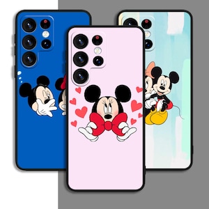 Custodia per telefono con motivo a cartoni animati Mickey Minnie per Samsung A54 A53 S21 S23 S24 FE Ultra Galaxy / per iPhone 7 8 11 12 13 14 15 XS XR Plus Pro Max