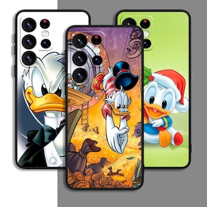 Donald Duck Cartoon Funny Art Phone Case For Samsung A55 A54 S25 S24 FE Ultra Galaxy / For iPhone 7 8 11 12 13 14 15 16 XS XR Plus Pro Max