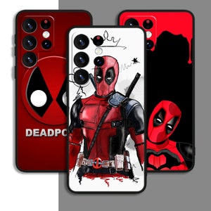 Cool super-héros Deadpool Art téléphone étui pour samsung A54 A53 S21 S23 S24 FE Note Ultra Galaxy/pour iPhone 11 12 13 14 15 XS XR Plus Pro Max