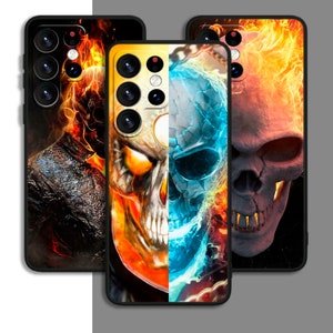 Super-héros Ghost Rider Art coque de téléphone pour samsung A54 A53 S21 S23 S24 FE Note Ultra Galaxy/pour iPhone 11 12 13 14 15 XS XR Plus Pro Max