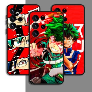 Japanese Anime Manga Hero Art Phone Case For Samsung A54 A53 S21 S23 S24 FE Note Ultra Galaxy / For iPhone 11 12 13 14 15 XS XR Plus Pro Max