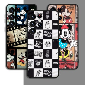 Custodia per telefono con motivo Mickey Minnie e cartoni animati, divertente, per Samsung A54 A53 S21 S23 S24 FE Ultra Galaxy / per iPhone 8 11 12 13 14 15 XS XR Plus Pro Max
