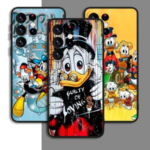 Donald Duck Cartoon Funny Art Phone Case For Samsung A54 A53 S21 S23 S24 FE Ultra Galaxy / For iPhone 7 8 11 12 13 14 15 XS XR Plus Pro Max