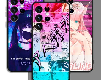 Anime Manga Japanese Girl Art Phone Case For Samsung A54 A53 S21 S23 S24 FE Note Ultra Galaxy / For iPhone 11 12 13 14 15 XS XR Plus Pro Max