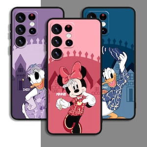 Custodia per telefono con motivo a cartoni animati Mickey Minnie per Samsung A54 A53 S21 S23 S24 FE Ultra Galaxy / per iPhone 7 8 11 12 13 14 15 XS XR Plus Pro Max