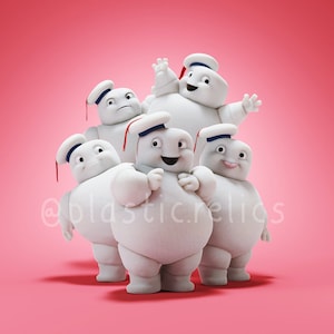 Ghostbusters Afterlife & Frozen Empire - Mini Stay Pufts Marshmallow Man Fan Art Photo Print
