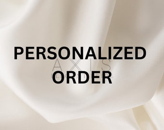 PERSONALIZED ORDER- Wedding Dress Made to Measure