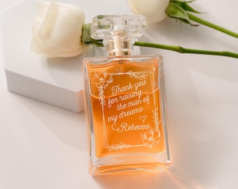 Custom Mother of Groom Perfume Bottle, Personalized Refillable Perfume Bottle Wedding Gift for Mom, Engraved Bridal Party Gift from Bride