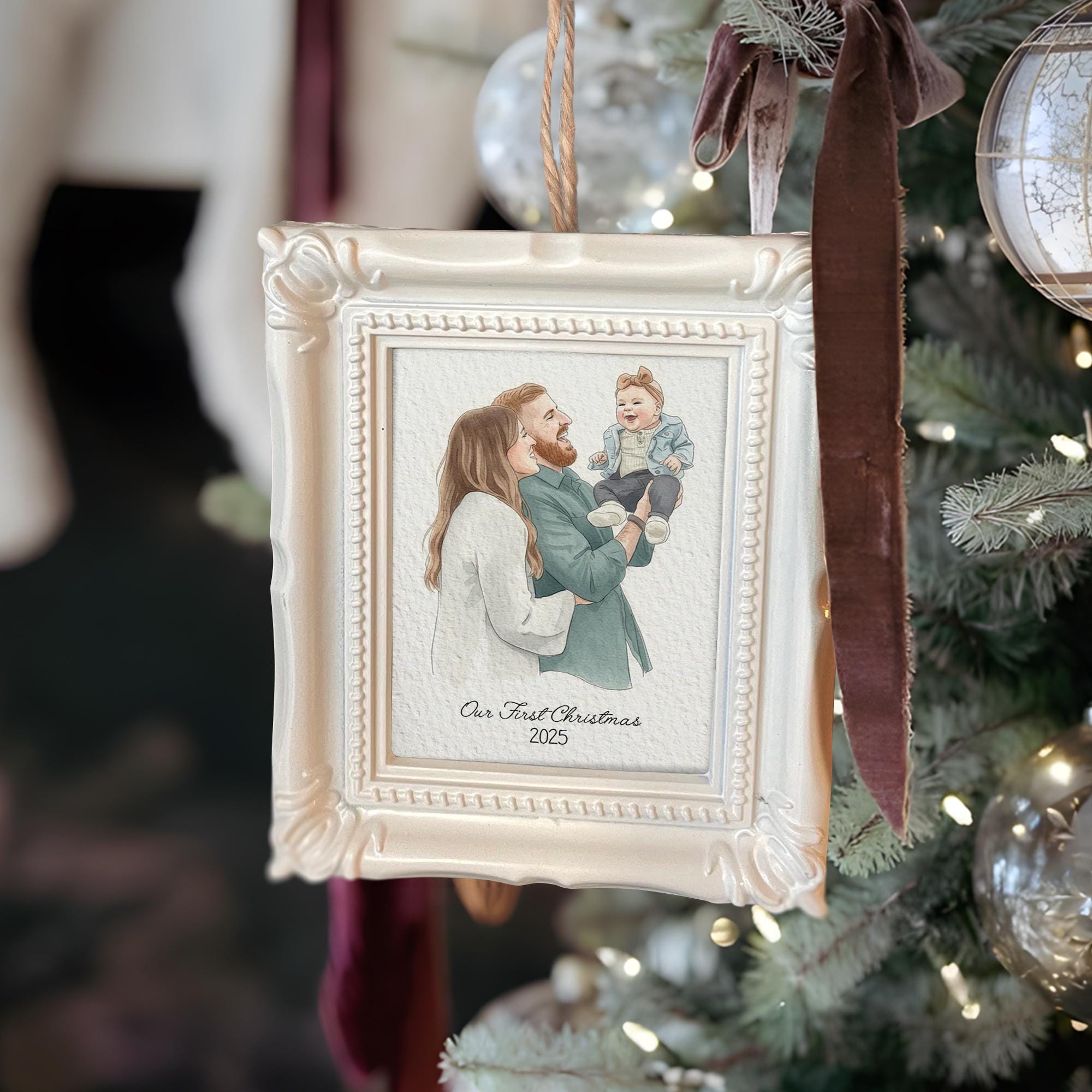 Vintage Picture Frame Ornaments - Etsy