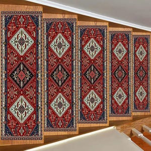 Stair Step Rug, Kilim Design Rug, Ethnic Pattern Rug, Bohemian Rug, Modern Rug, Popular Rug, Easy To Clean Rug, Runner Rug, Pet Friendly Rug