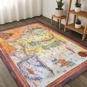 Mittelerde Karte, Rohan Poster, Gondor Kunst, Rhun Dekor, Fangorn Wald, Bucht von Belfalas, Shire Karte, Eriador Wall, Rhovanion Kunst