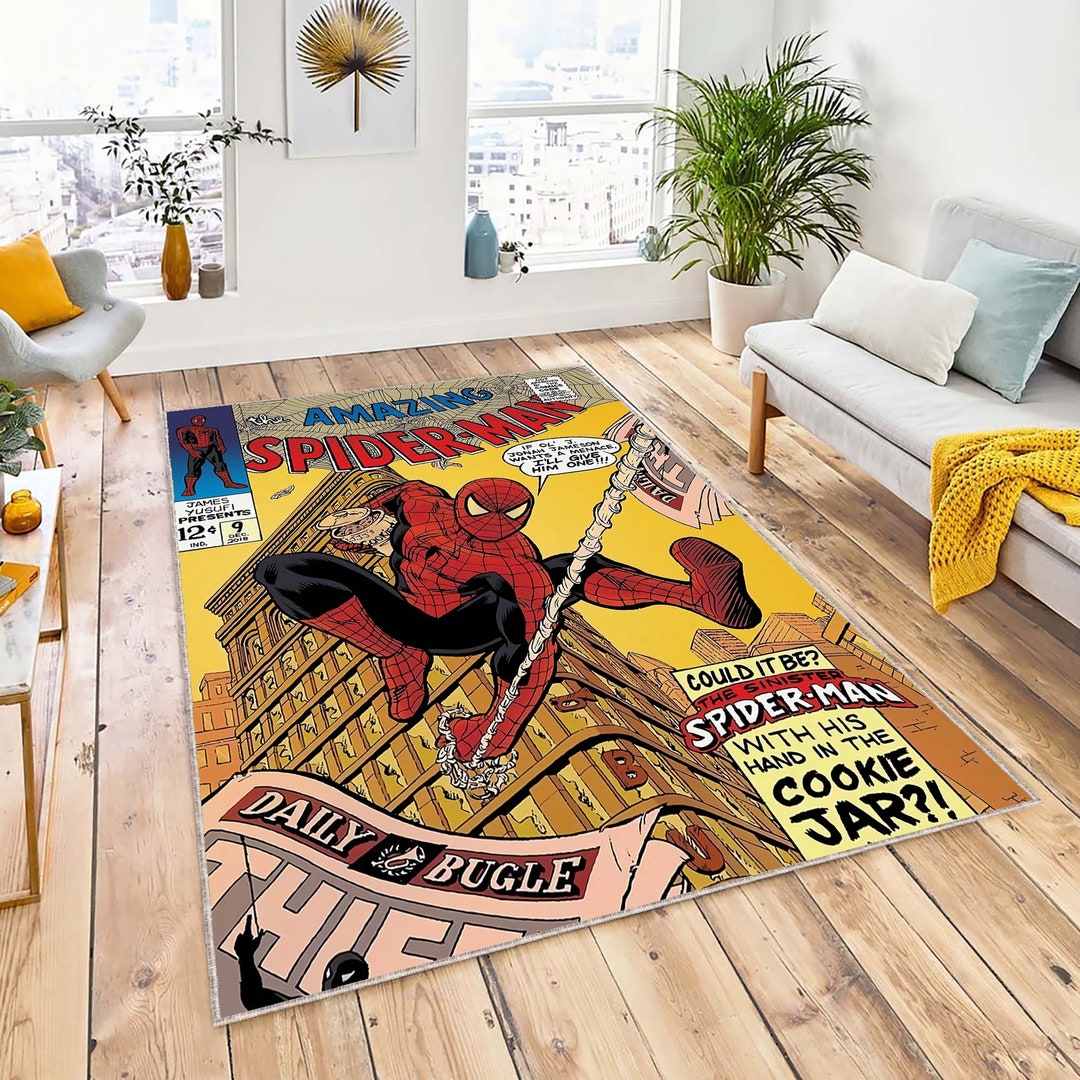 Amazing Spider Man, Legend Cartoon Rug, Spiderman, Comic Book, No