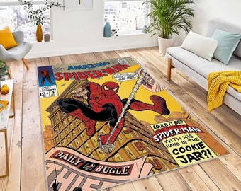 Amazing Spider Man, Legend Cartoon Rug, Spiderman, Comic Book, No 100, Fantastic Rug, Spiderman Rug, Decor Rug, Spider Man, Movie Comics Rug