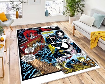 Amazing Spider Man, Legend Cartoon Rug, Spiderman, Comic Book, No 100, Fantastic Rug, Spiderman Rug, Decor Rug, Spider Man, Movie Comics Rug